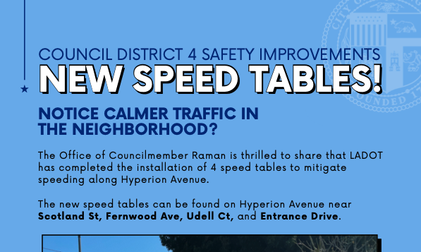 New Speed Tables!